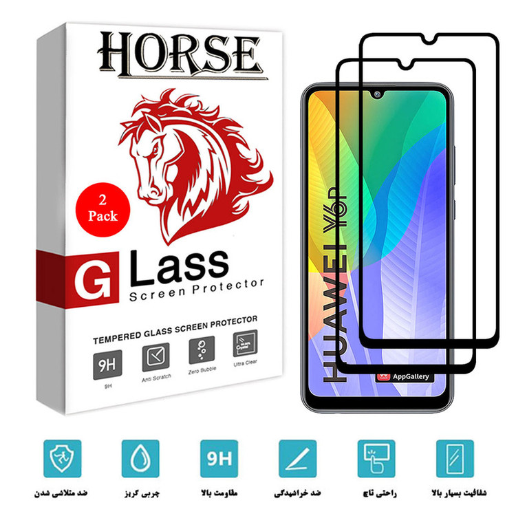 محافظ صفحه نمایش سرامیکی هورس مدل CRM مناسب برای گوشی موبایل هوآوی Y6p بسته دو عددی