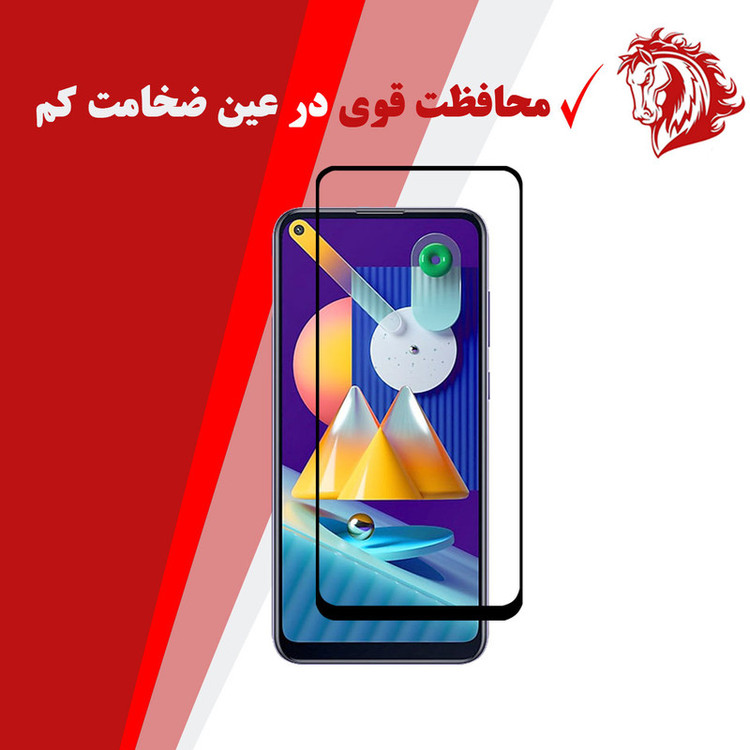 محافظ صفحه نمایش سرامیکی هورس مدل CRM مناسب برای گوشی موبایل سامسونگ Galaxy M11 بسته دو عددی