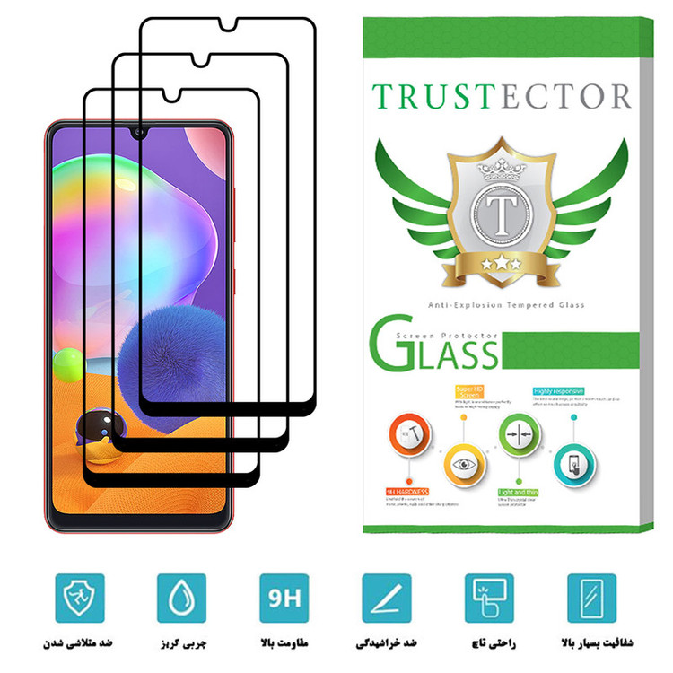 محافظ صفحه نمایش تراستکتور مدل GSS مناسب برای گوشی موبایل سامسونگ Galaxy A31 بسته 3 عددی