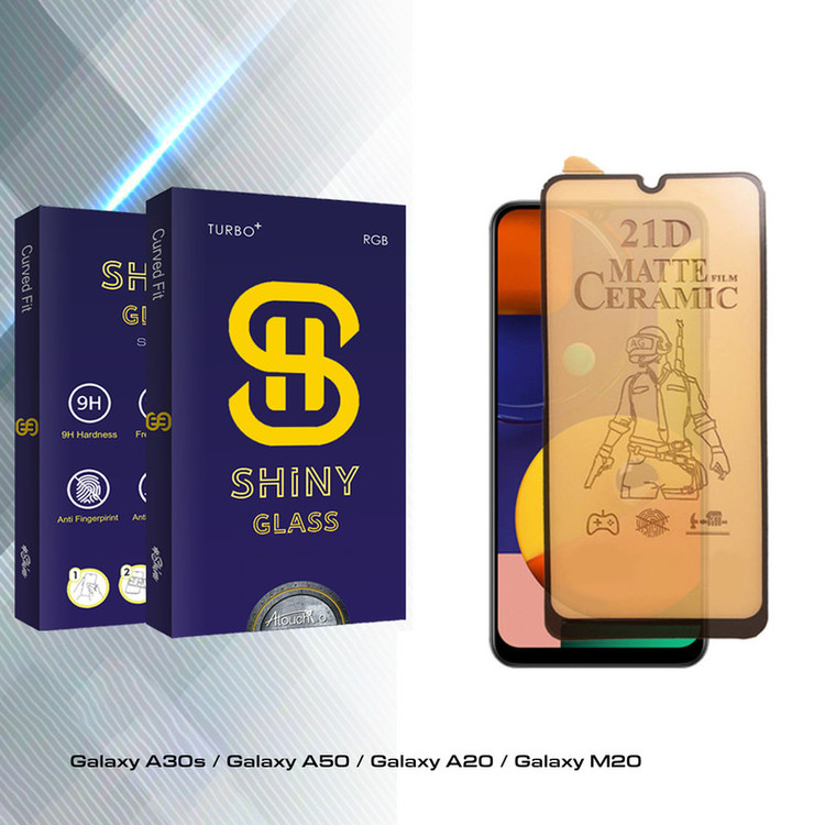 محافظ صفحه نمایش سرامیکی مات آتوچبو مدل Shiny Glass مناسب برای گوشی موبایل سامسونگ Galaxy A30s / Galaxy A50 / Galaxy A20 / Galaxy M20