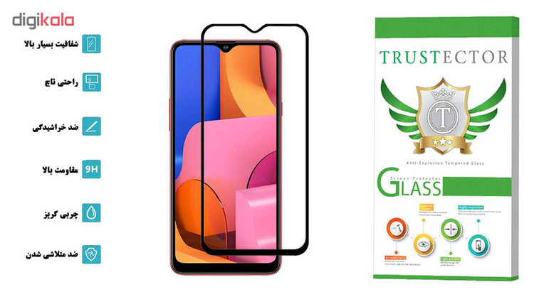 محافظ صفحه نمایش سرامیکی تراستکتور مدل CRM مناسب برای گوشی موبایل سامسونگ Galaxy A20s