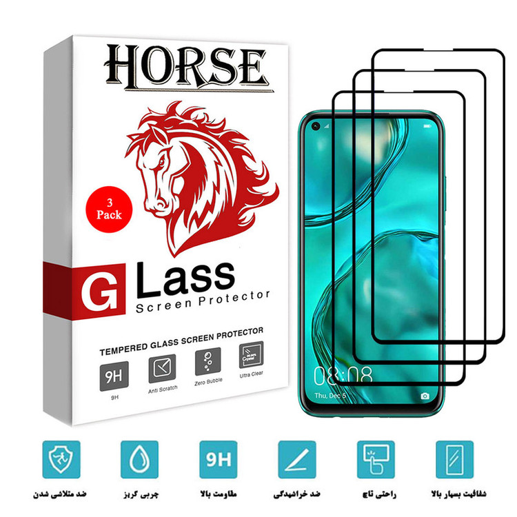 محافظ صفحه نمایش سرامیکی هورس مدل CRM مناسب برای گوشی موبایل هوآوی P40 lite بسته سه عددی