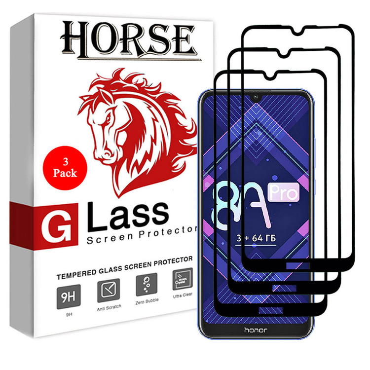 محافظ صفحه نمایش سرامیکی هورس مدل CRM مناسب برای گوشی موبایل آنر 8A Pro / 8A بسته سه عددی