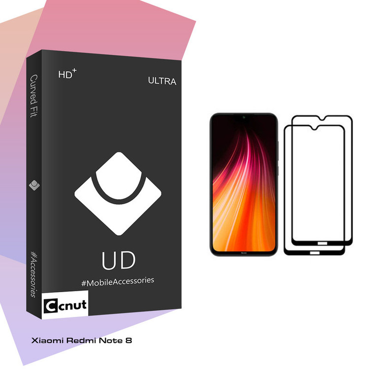 محافظ صفحه نمایش کوکونات مدل UD Black مناسب برای گوشی موبایل شیائومی Redmi Note 8 بسته دو عددی