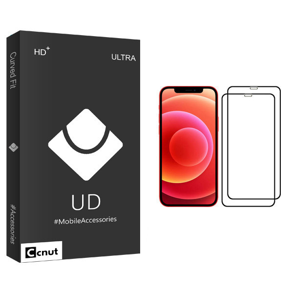 محافظ صفحه نمایش کوکونات مدل UD Black مناسب برای گوشی موبایل اپل iPhone 12 بسته 2 عددی
