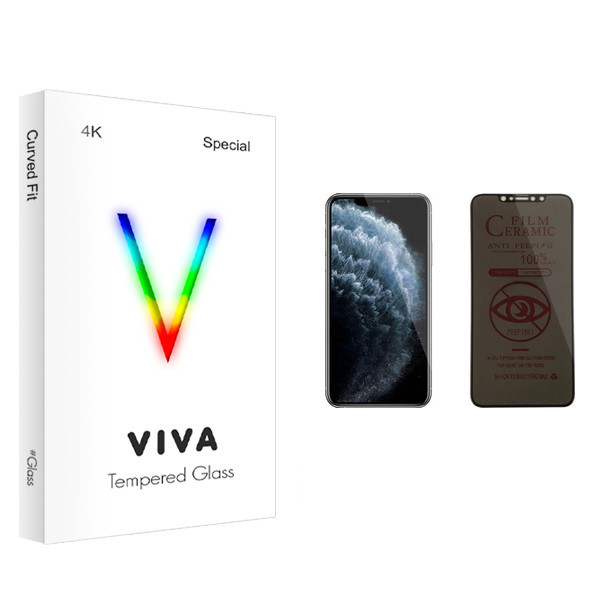 محافظ صفحه نمایش حریم شخصی ویوا مدل 4K مناسب برای گوشی موبایل اپل iPhone 11 Pro Max