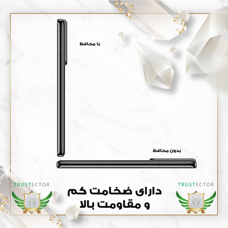 محافظ لنز دوربین تراستکتور مدل FULLENST مناسب برای گوشی موبایل سامسونگ Galaxy Z Fold3 5G