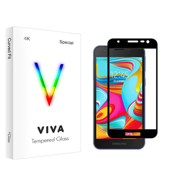 محافظ صفحه نمایش شیشه ای ویوا مدل 4K مناسب برای گوشی موبایل سامسونگ Galaxy A2 Core