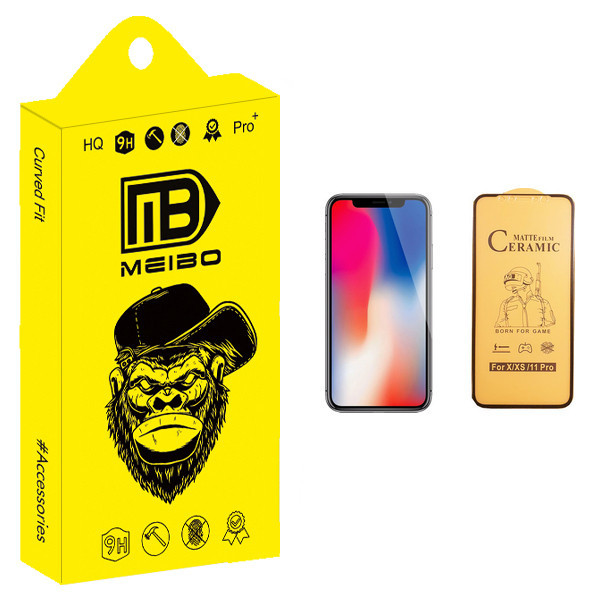 محافظ صفحه نمایش سرامیکی میبو مدل +MHD مناسب برای گوشی موبایل اپل iPhone X
