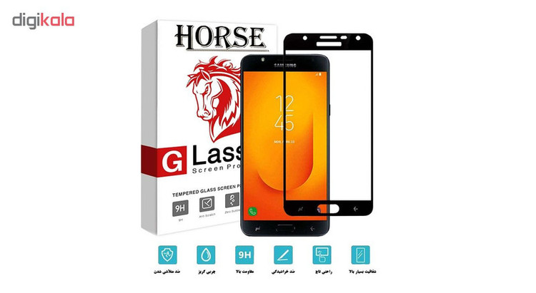 محافظ صفحه نمایش 5D هورس مدل FAG مناسب برای گوشی موبایل سامسونگ Galaxy J7 Duo