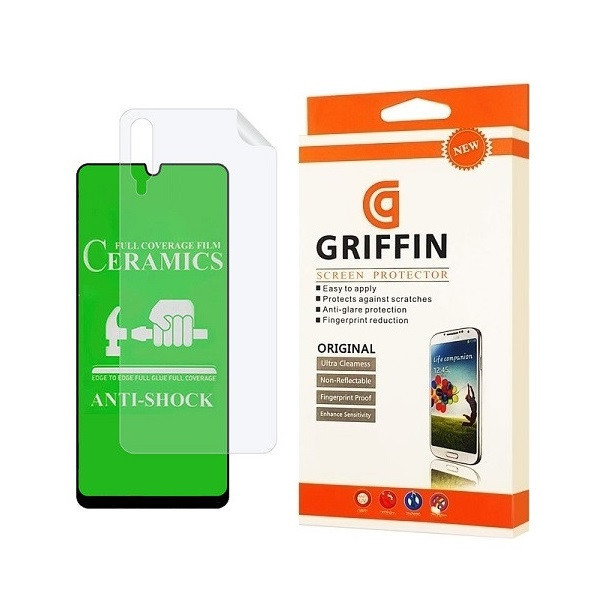 محافظ صفحه نمایش گریفین مدل 2CRN مناسب برای گوشی موبایل سامسونگ Galaxy A70s به همراه محافظ پشت گوشی
