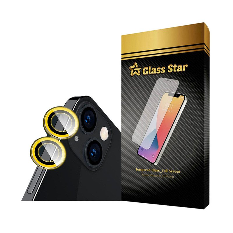 محافظ لنز دوربین گلس استار مدل SHABRANGG مناسب برای گوشی موبایل اپل iPhone 13 / 13 mini