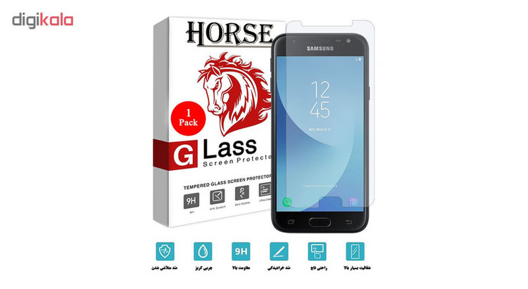 محافظ صفحه نمایش هورس مدل UCC مناسب برای گوشی موبایل سامسونگ Galaxy J3 2017
