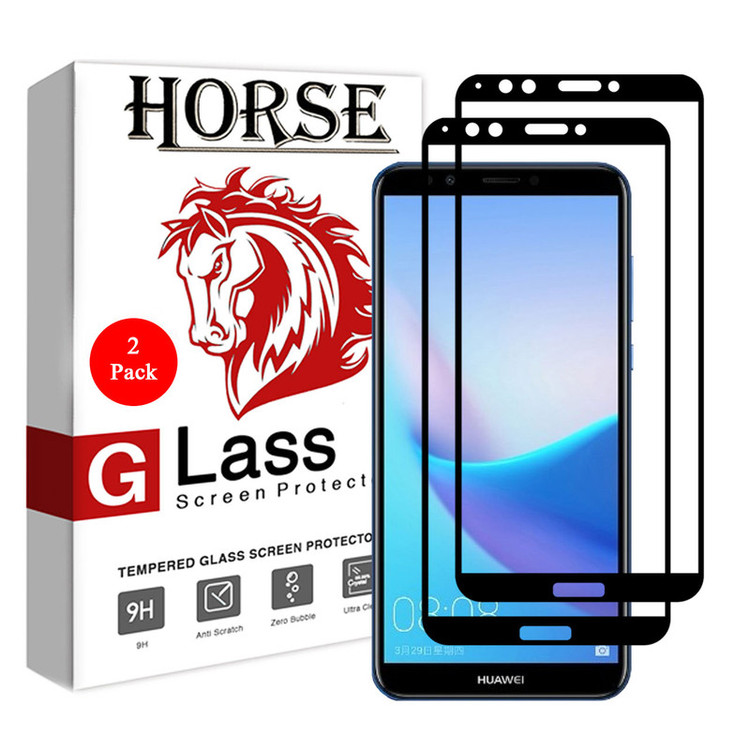 محافظ صفحه نمایش 5D هورس مدل FAG مناسب برای گوشی موبایل هوآوی Y7 Prime 2018 / Honor 7C بسته دو عددی
