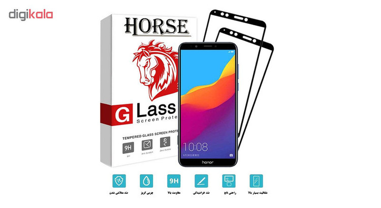محافظ صفحه نمایش 5D هورس مدل FAG مناسب برای گوشی موبایل آنر 7C بسته دو عددی