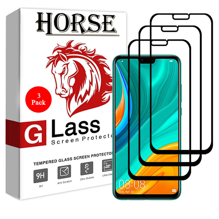 محافظ صفحه نمایش 5D هورس مدل FAG مناسب برای گوشی موبایل هوآوی Y8s بسته سه عددی