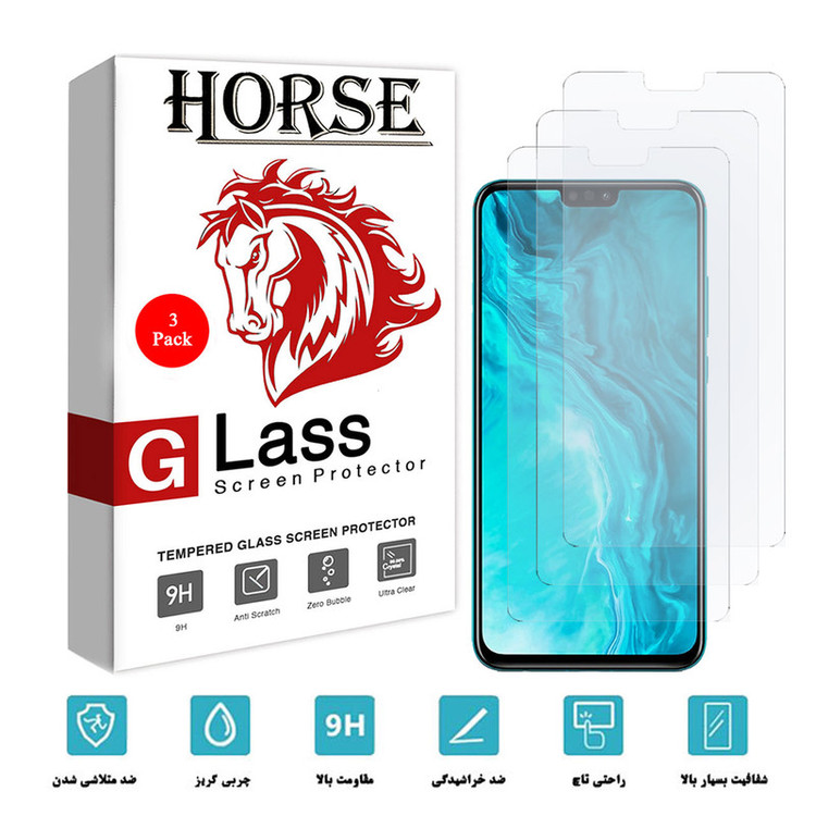 محافظ صفحه نمایش هورس مدل UCC مناسب برای گوشی موبایل آنر 9X Lite بسته 3 عددی