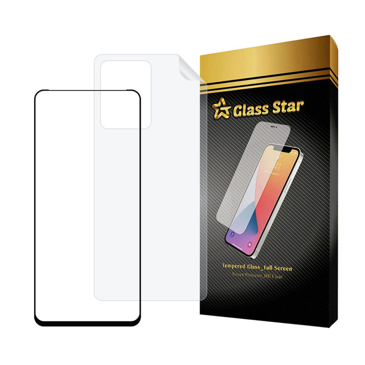 محافظ صفحه نمایش سرامیکی شفاف گلس استار مدل CERAMICNANOST مناسب برای گوشی موبایل شیائومی Redmi Note 12 Pro 4G به همراه محافظ پشت گوشی