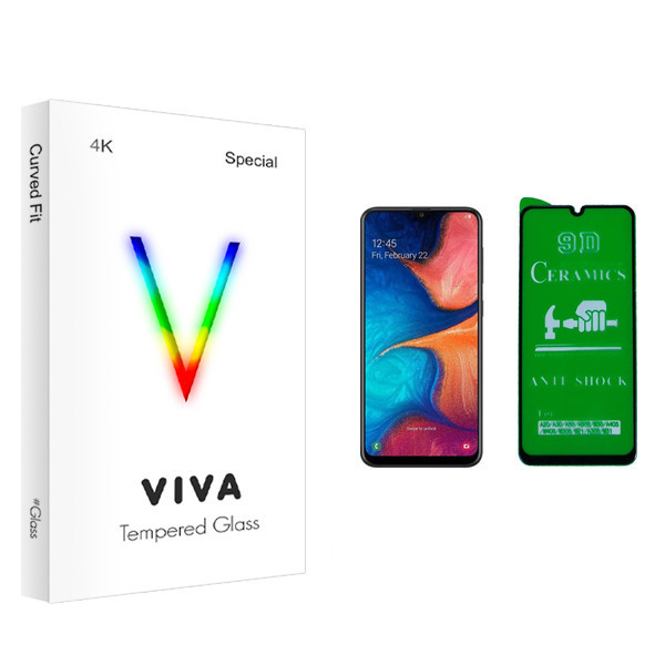 محافظ صفحه نمایش 9D ویوا مدل 4K مناسب برای گوشی موبایل سامسونگ Galaxy A20 / A30 / A50 / M30