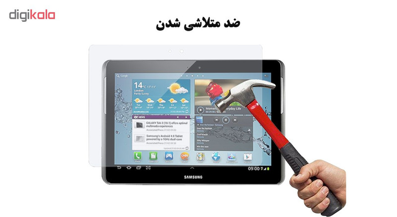 محافظ صفحه نمایش گلس هورس مدل UCC مناسب برای تبلت سامسونگ Galaxy Tab 2 10.1 P5100 بسته دو عددی
