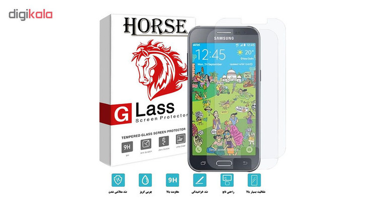 محافظ صفحه نمایش هورس مدل UCC مناسب برای گوشی موبایل سامسونگ Galaxy J2 2015 بسته دو عددی