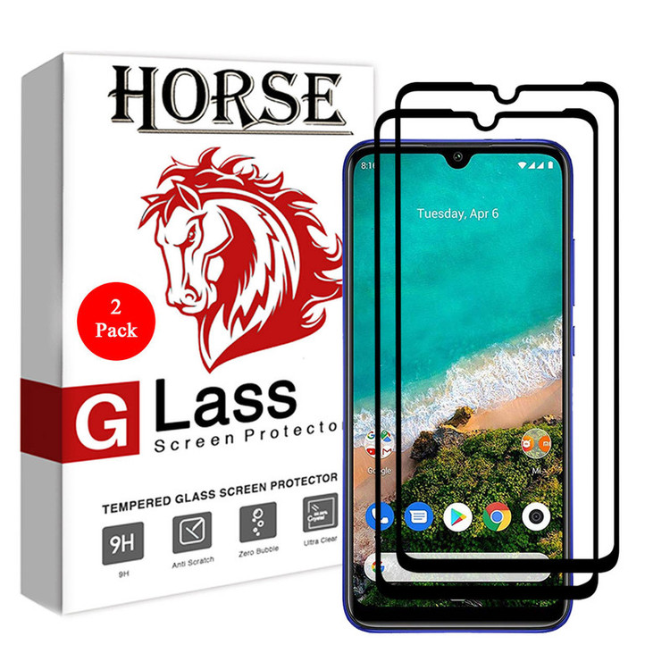 محافظ صفحه نمایش 5D هورس مدل FAG مناسب برای گوشی موبایل شیائومی Mi A3 بسته دو عددی