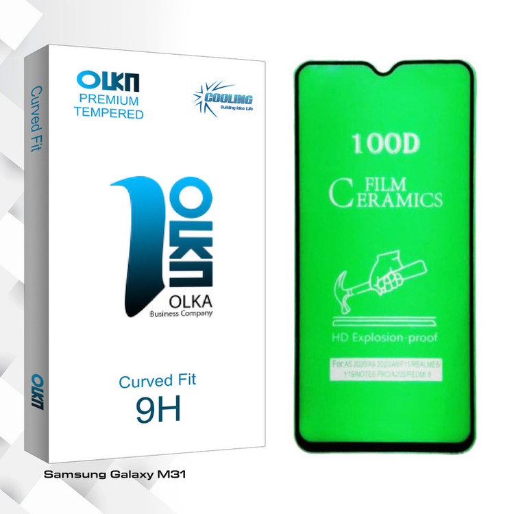 محافظ صفحه نمایش سرامیکی کولینگ مدل Olka glass مناسب برای گوشی موبایل سامسونگ Galaxy M31