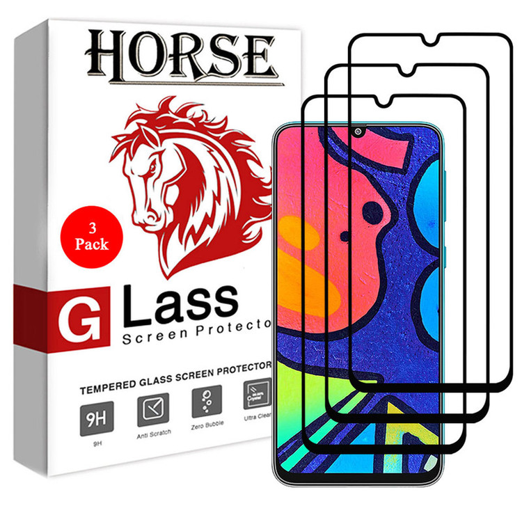 محافظ صفحه نمایش 5D هورس مدل FAG مناسب برای گوشی موبایل سامسونگ Galaxy F41 بسته سه عددی