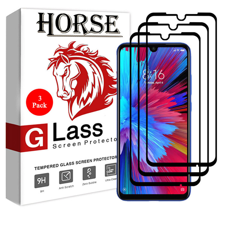 محافظ صفحه نمایش سرامیکی هورس مدل CRM مناسب برای گوشی موبایل شیائومی Redmi Note 7S بسته سه عددی