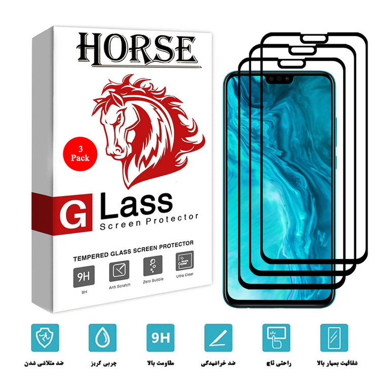 محافظ صفحه نمایش سرامیکی هورس مدل CRM مناسب برای گوشی موبایل آنر 9X Lite بسته سه عددی