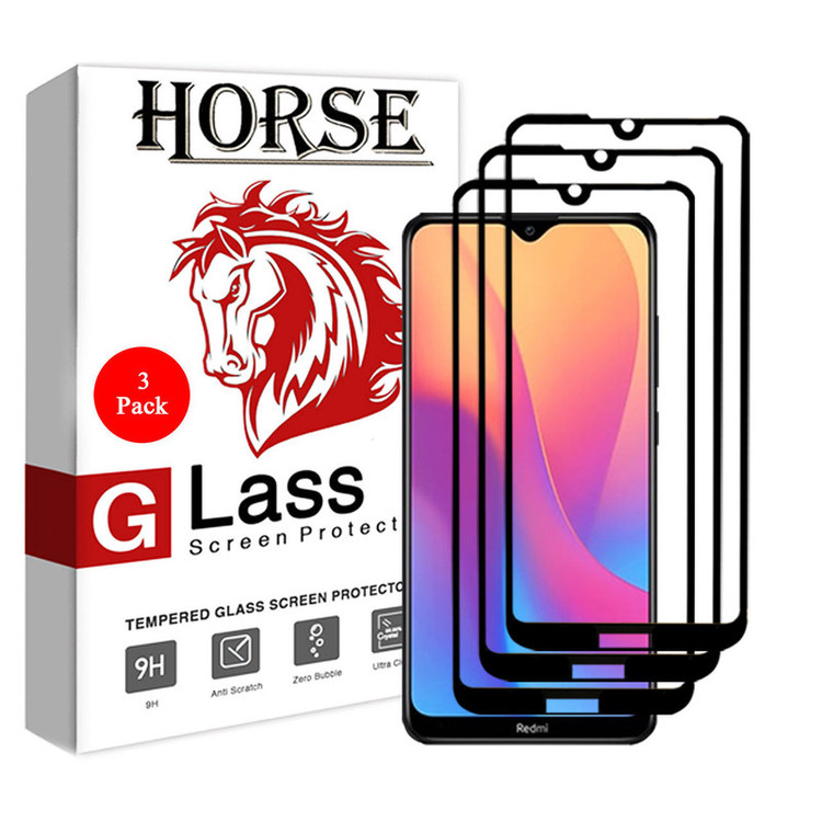 محافظ صفحه نمایش 5D هورس مدل FAG مناسب برای گوشی موبایل شیائومی Redmi 8A بسته سه عددی