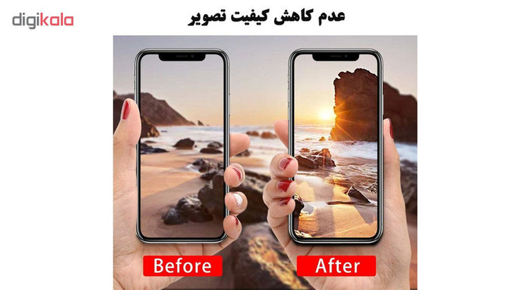 محافظ لنز دوربین هورس مدل UTF مناسب برای گوشی موبایل اپل iPhone 11