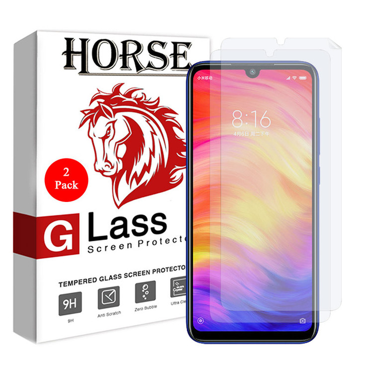 محافظ صفحه نمایش هورس مدل FSN مناسب برای گوشی موبایل شیائومی Redmi Note 7 بسته دو عددی