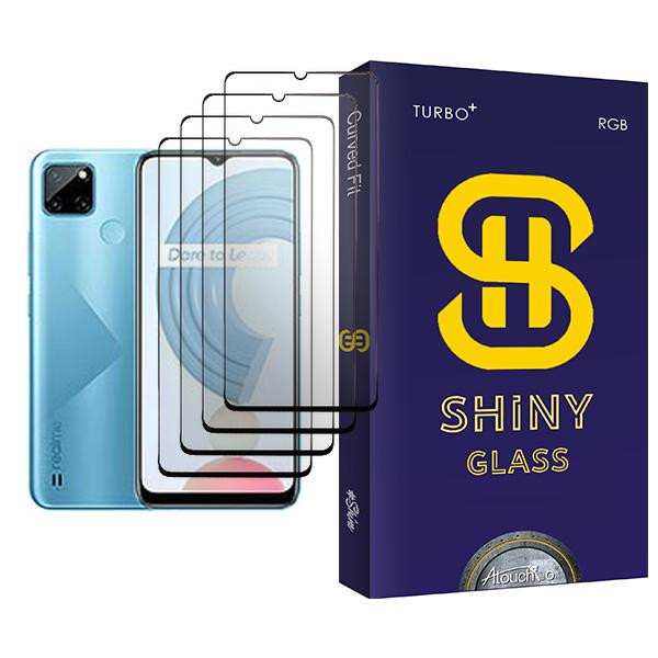 محافظ صفحه نمایش آتوچبو مدل Shiny Glass MIX004 مناسب برای گوشی موبایل ریلمی C21Y بسته چهار عددی
