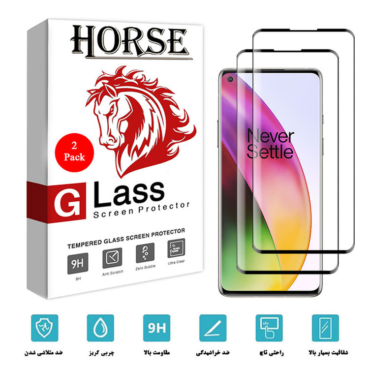محافظ صفحه نمایش 6D هورس مدل FAG مناسب برای گوشی موبایل وان پلاس 8 بسته دو عددی
