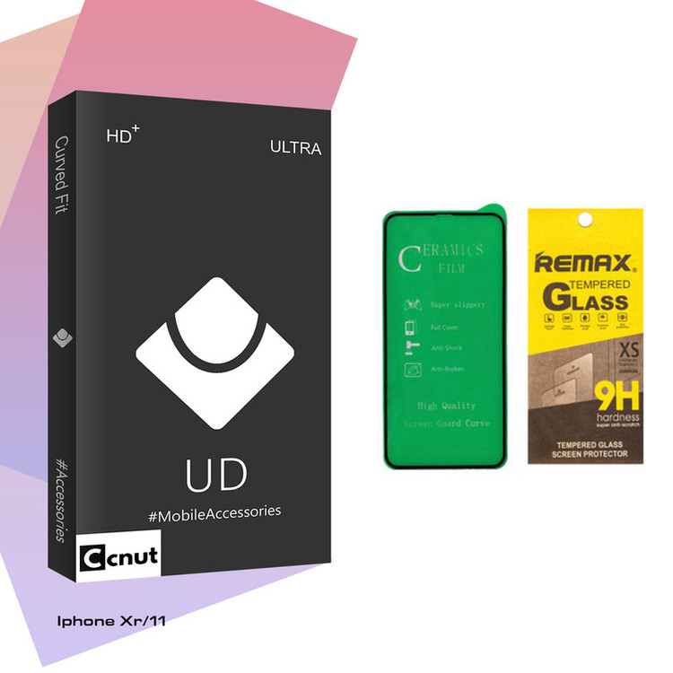 محافظ صفحه نمایش کوکونات مدل UD Black مناسب برای گوشی موبایل اپل Iphone Xr/11
