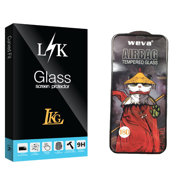 محافظ صفحه نمایش شیشه ای ال کا جی مدل LK Glass_Airbag مناسب برای گوشی موبایل اپل iPhone 12