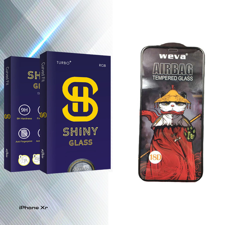 محافظ صفحه نمایش شیشه ای آتوچبو مدل Shiny Glass_Airbag مناسب برای گوشی موبایل اپل iPhone Xr