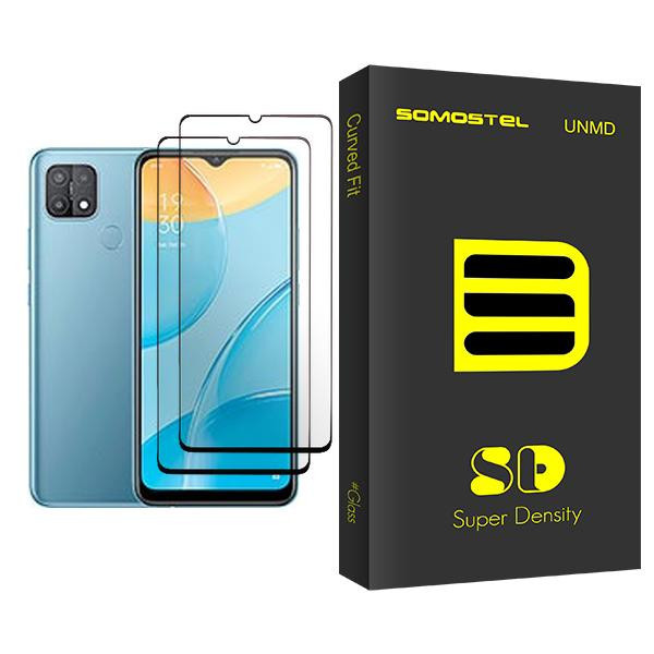 محافظ صفحه نمایش سوماستل مدل SD Glass MIX002 مناسب برای گوشی موبایل اوپو A15 بسته دو عددی