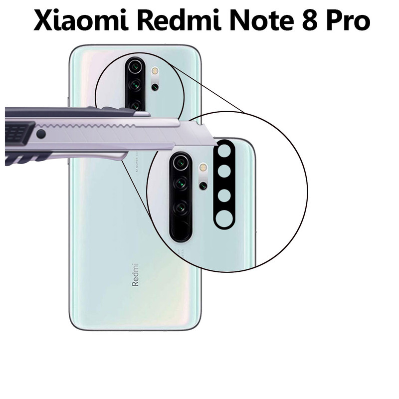 محافظ لنز دوربین سرامیکی هورس مدل HBL مناسب برای گوشی موبایل شیائومی Redmi Note 8 Pro بسته سه عددی