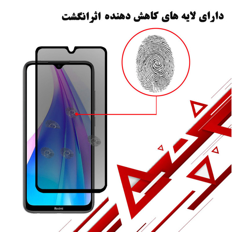 محافظ صفحه نمایش حریم شخصی هورس مدل SSP مناسب برای گوشی موبایل شیائومی Redmi Note 8T بسته 3 عددی
