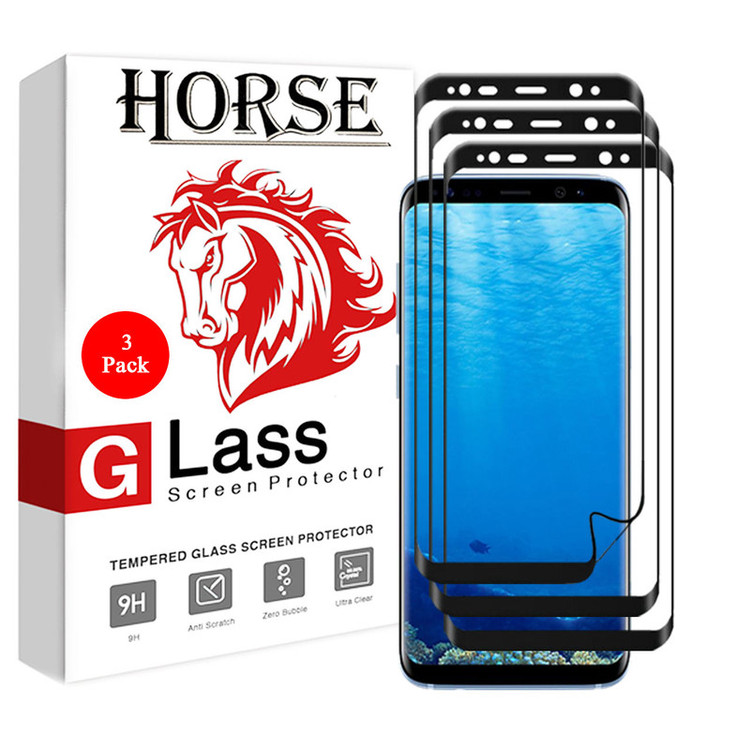 محافظ صفحه نمایش نانو 3D هورس مدل FSN مناسب برای گوشی موبایل سامسونگ Galaxy S8 بسته سه عددی