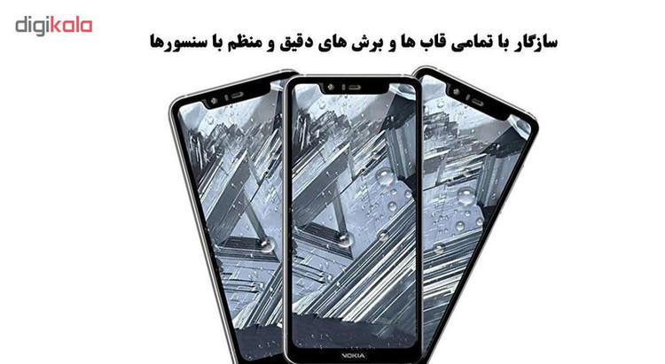 محافظ صفحه نمایش 5D هورس مدل FAG مناسب برای گوشی موبایل نوکیا 5.1 پلاس / X5 بسته دو عددی