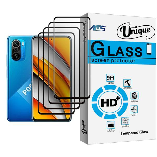 محافظ صفحه نمایش ای اف اس مدل Unique Glass MIX004 مناسب برای گوشی موبایل شیائومی Poco F3 بسته چهار عددی
