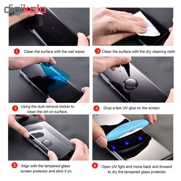 محافظ صفحه نمایش یووی لایت هورس مدل LVB مناسب برای گوشی موبایل هوآوی Mate 20 Pro بسته سه عددی