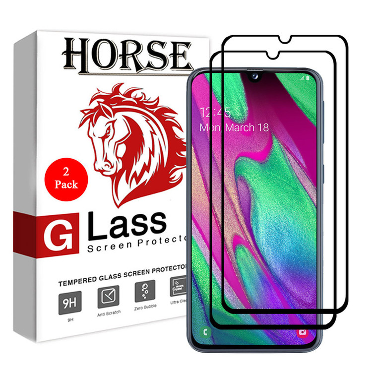 محافظ صفحه نمایش سرامیکی هورس مدل CRM مناسب برای گوشی موبایل سامسونگ Galaxy A40 بسته دو عددی