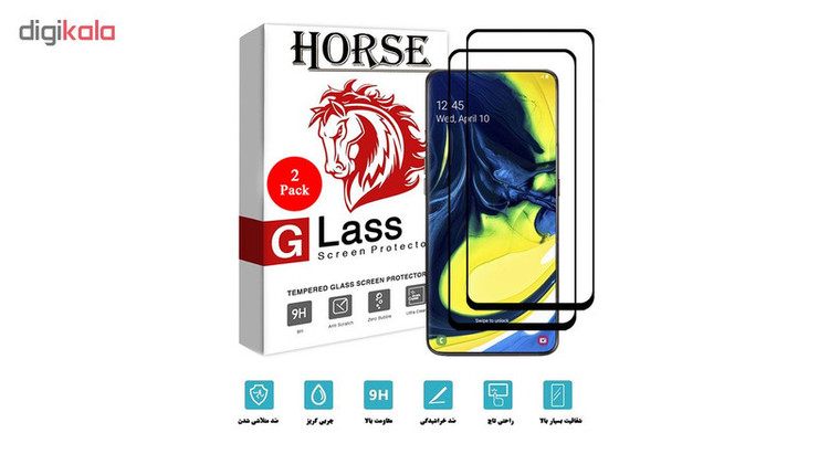 محافظ صفحه نمایش سرامیکی هورس مدل CRM مناسب برای گوشی موبایل سامسونگ Galaxy A80 / A90 بسته دو عددی