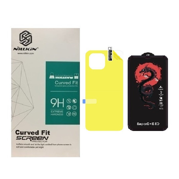 محافظ صفحه نمایش مدل HORO مناسب برای گوشی موبایل شیائومی Mi 11 Lite / 11 Lite 5G NE به همراه محافظ پشت گوشی