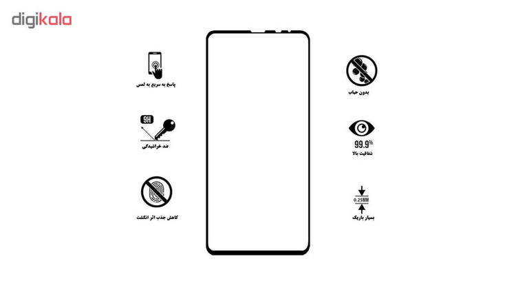 محافظ صفحه نمایش 5D هورس مدل FAG مناسب برای گوشی موبایل شیائومی Mi Mix 3