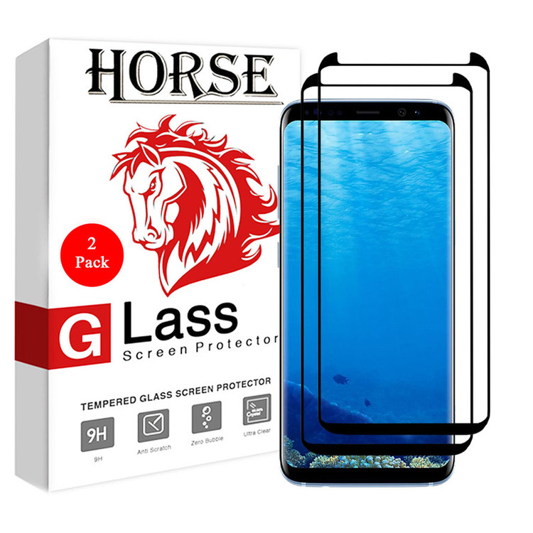 محافظ صفحه نمایش 6D هورس مدل FAG مناسب برای گوشی موبایل سامسونگ Galaxy S8 Plus بسته دو عددی